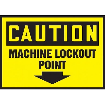 OSHA CAUTION SAFETY LABEL MACHINE LLKT614VSP